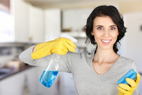 Local cleaners handling dust and debris after building work in Wandsworth